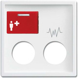 Busch-Jaeger Zentralscheibe Studioweiß, Zentralplatte weiß, Retail