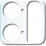 Busch-Jaeger Zentralscheibe als Abdeckung für Ruftaster und Universalsteckvorrichtung 1790-583-214 weiß, Retail