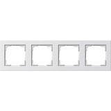 Gira Rahmen vierfach Reinweiß glänzend Kunststoff Thermoplast Unterputzmontage IP20 weiß (glänzend), Retail