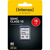 Intenso Secure Digital SDHC Card 16 GB, Speicherkarte Class 10
