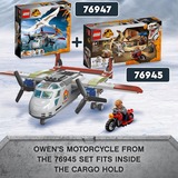 LEGO 76947 Jurassic World Quetzalcoatlus: Flugzeug-Überfall, Konstruktionsspielzeug Set mit Spielzeug-Flugzeug und Dinosaurier-Figur für Kinder ab 7 Jahre