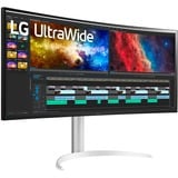 LG 38BQ85C-W, Gaming-Monitor 95.29 cm (37.5 Zoll), schwarz/weiß, Curved, HDMI, DisplayPort, USB-C, Free-Sync