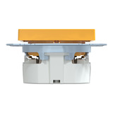 Merten Schutzkontaktsteckdose mit Schriftfeld gelb, Retail