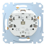 Merten Schutzkontaktsteckdose mit Schriftfeld gelb, Retail