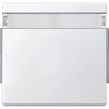 Merten Wippe mit Schriftfeld, einteilige Wippe, geeignet für Schalter und Taster, Typ 343919 weiß (glänzend), Retail