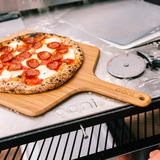 Ooni 14" Bambus Pizzaheber, Grillbesteck holz, für Pizzen bis ca. Ø 36cm