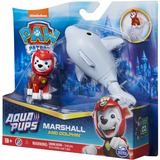 Spin Master Paw Patrol Aqua Pups - Hero Pups-Set mit Marshall-Welpenfigur und Delfin-Figur, Spielfigur 