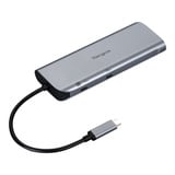 Targus USB-C Dual HDMI 4K Docking Station, Dockingstation silber, USB-A, USB-C, HDMI, RJ45, PD