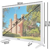 Telefunken XH24J101D-W, LED-Fernseher 60 cm(24 Zoll), weiß, WXGA, Triple Tuner, DVD-Player