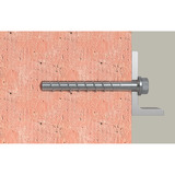 fischer Betonschraube UltraCut FBS II 8x55 5/- Sechskant mit U-Scheibe TX 50 Stück, verzinkt