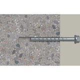 fischer Betonschraube UltraCut FBS II 8x55 5/- Sechskant mit U-Scheibe TX 50 Stück, verzinkt