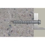fischer Betonschraube UltraCut FBS II 8x55 5/- Sechskant mit U-Scheibe TX 50 Stück, verzinkt