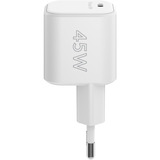goobay 45 W USB-C PD GaN Schnellladegerät Nano weiß