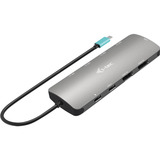 i-tec USB-C Metal Nano 2x HDMI Docking Station, Notebook HDMI, USB-C, PD