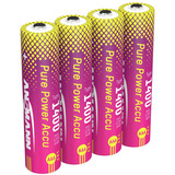 Ansmann Pure Power Li-Ion Akku Micro AAA rosa/gelb