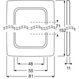 Busch-Jaeger Abdeckrahmen rot, Retail