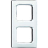 Busch-Jaeger Rahmen zwei fach, Abdeckung weiß, Retail