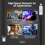 Digitus USB-C 3.2 Gen1 > RJ-45 Ethernet Kabel, 1Gbit/s, Adapter schwarz, 2 Meter, 10/100/1.000Mbit/s