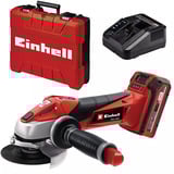 EINHELL Power X-Change Akku-Winkelschleifer TE-AG 18/115 Li Kit, 18Volt rot/schwarz, Li-Ionen Akku 3,0Ah, in E-Box S35