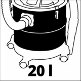 EINHELL TC-AV 1720 DW, Aschesauger rot/schwarz
