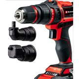 Einhell Akku-Bohrschrauber-Set TE-CD 18/45 3X-Li +22, 18Volt rot/schwarz, Li-Ion-Akku 2,0Ah, 22-teiliges Zubehör