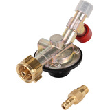 GOK Regler-Schlauchleitung-Set M50-F/SBS, Regulierventil orange, 1,20 Meter Gasschlauch, 2kg/h