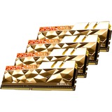 G.Skill DIMM 32 GB DDR4-3600 (4x 8 GB) Quad-Kit, Arbeitsspeicher gold (glänzend), F4-3600C16Q-32GTEGC, Trident Z Royal Elite, INTEL XMP