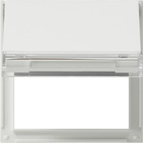 Gira Zentralplatte Klappdeckel mit Schriftfeld TX44 weiß, Retail