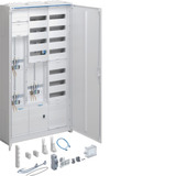 Hager Komplettschrank universal Zählerplatz 2 Zählerplätze 1 TSG Aufputz/Unterputz/teilversenkt für Wandmontage Höhe 1400 mm 3-feldrig ESA ZY3N2LS weiß, Retail