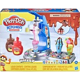 Hasbro Play-Doh Drizzy Eismaschine mit Toppings, Kneten 