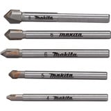 Makita Glas- und Fliesenbohrer-Satz 5-teilig, E-25410 mit Rundschaft