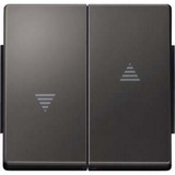 Merten Wippe zweiteilige Wippe mit Symbol Pfeile für Jalousie anthrazit, Retail