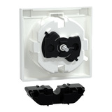 Merten Zentralplatte mit Linse für Kontrolllicht, antibakteriell, glänzend Retail