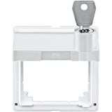 Merten Zwischenring Aquadesign mit Klappdeckel und Schloss, Abdeckung weiß, Retail