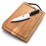 Napoleon President Edition Schneidebrett, inkl. PRO Chef Messer holz/edelstahl, 2-teiliges Set