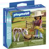 PLAYMOBIL 72026 DuoPack Reiterin mit Fohlen, Konstruktionsspielzeug 