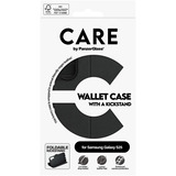 PanzerGlass Wallet Case mit Kickstand, Handyhülle schwarz, Samsung Galaxy S25