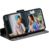 PanzerGlass Wallet Case mit Kickstand, Handyhülle schwarz, Samsung Galaxy S25