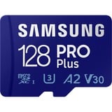 SAMSUNG PRO Plus 128 GB SDXC (2023), Speicherkarte UHS-I U3, Class 10, V30, inkl. USB-Adapter