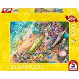 Schmidt Spiele Leuchtendes Strandgut, Puzzle 1000 Teile