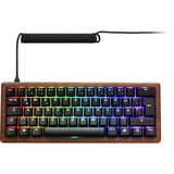 Sharkoon SKILLER SGK50 S4 Gen2 Wood PBT, Gaming-Tastatur holz/schwarz, US-Layout, Gateron G Pro 3.0 Yellow