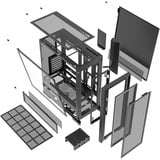 Silentware Air 2000 ARGB , Tower-Gehäuse schwarz, Inkl. 7 Lüfter