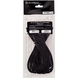 SilverStone SST-PP07-MBB, Verlängerungskabel schwarz, 30 cm, Lite Retail