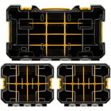 Stanley Organiser Set PRO-STACK Organiser Set, Werkzeugkiste schwarz/transparent, 3-teilig