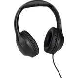 TechniSat Stereo Kopfhörer mit Headset-Funktion und einseitiger Kabelführung schwarz, Retail