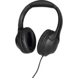 TechniSat Stereo Kopfhörer mit Headset-Funktion und einseitiger Kabelführung schwarz, Retail