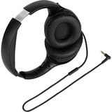 TechniSat Stereo Kopfhörer mit Headset-Funktion und einseitiger Kabelführung schwarz, Retail