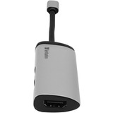 Verbatim USB-C Multiport-Hub > USB-C + HDMI + USB-A, USB-Hub silber/schwarz