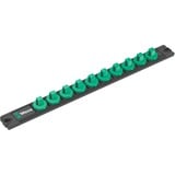 Wera 9608 Nuss-Magnetleiste B Impaktor Imperial 1 Steckschlüsseleinsatz-Satz 3/8" schwarz/grün, 9‑teilig, zöllig, für Schlagschrauber