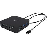 i-tec USB-C DP Dual HDMI Docking Station, Dockingstation schwarz, Power Delivery 100 W, HDMI, DP